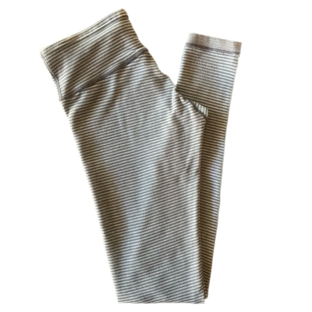 Lululemon Wunder Under Pant *Reversible Grey & White - Picture 12 of 13